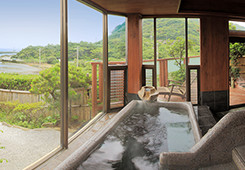 海眺めのリラクゼーションバス